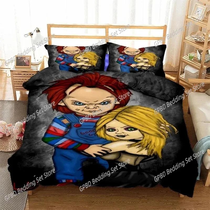 New Bride of Chucky 3D NEW Duvet Cover Pillowcase Bedding Set Adult Boy Girl Bedroom Decoration Children Single Double Large
