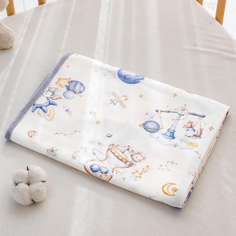 Oddychający kocyk otulacz dla noworodka z czystej bawełny, cienki, zapobiegający odruchowi Moro, niemowlęcy Typ A.