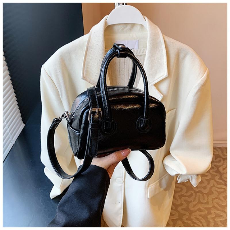 

Popular simple lychee pattern handbag casual high-end commuting versatile messenger women s bag чорний