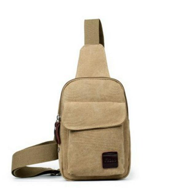 Korean Style Men's Multifunctional Canvas Crossbody Bag