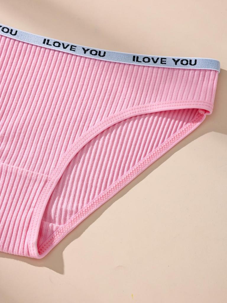 5 szt./zestaw Damskie majtki z niskim stanem w paski Bielizna Urocze majtki dla dziewczynek Oddychające bawełniane majtki Damskie majtki Damska bielizna