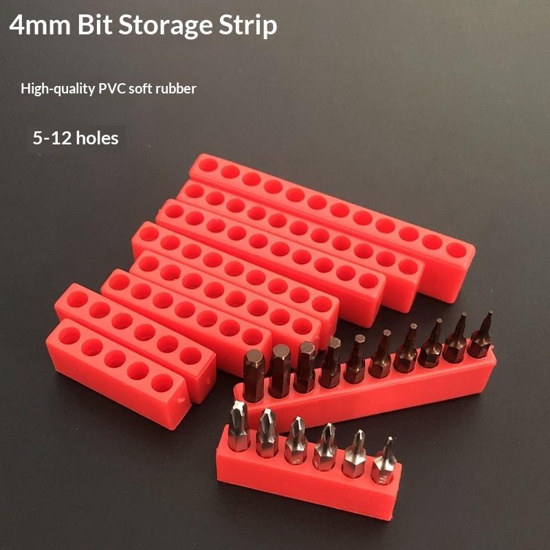 1Pcs 4-32 Hole 1/4 Holder Screwdriver Storage Box Hex Shank Screwdriver Plastic Screwdriver Storage Screwdriver Bit Holder