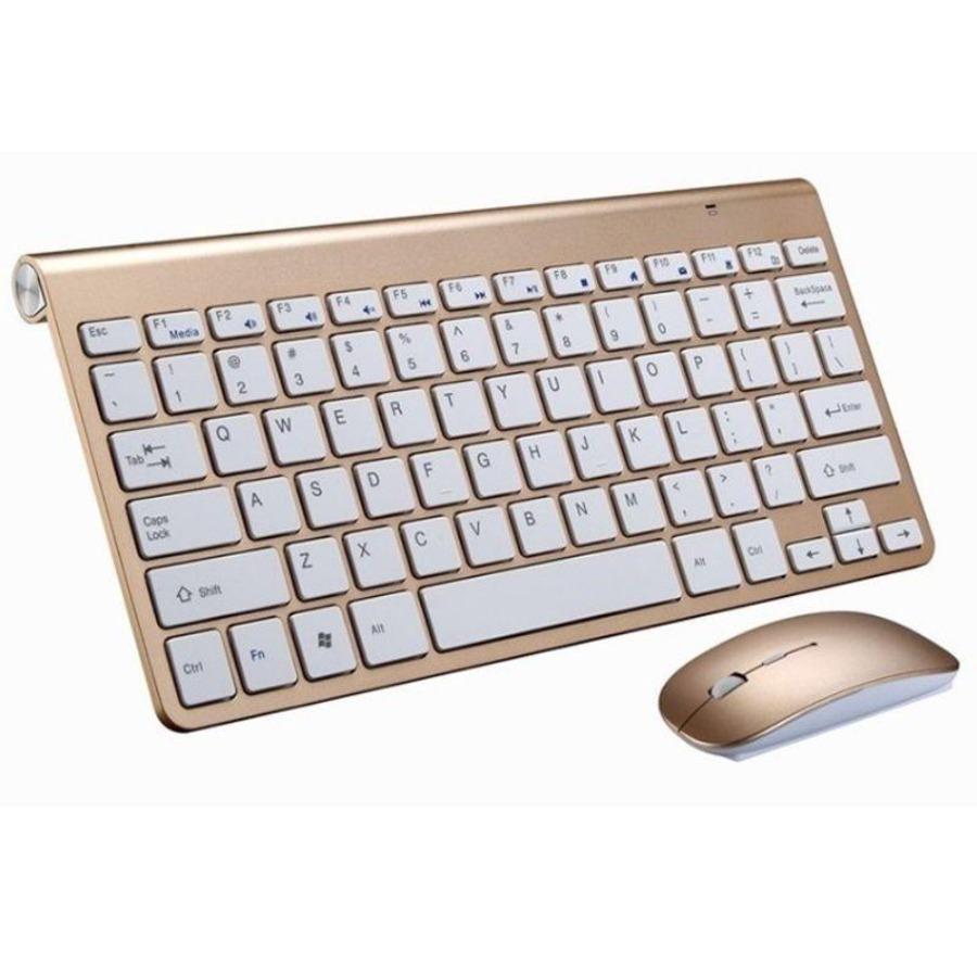 2pcs/Set Wireless Keyboard + Mouse Mini Multimedia Keyboard Mouse Kit