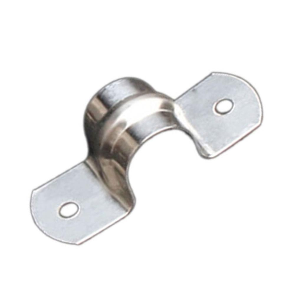 100/50 ks Nerezové oceli Tuhé trubkové třmenové svorky Dvouotvorový třmenový držák Zesílená trubková montážní svorka Snadná instalace