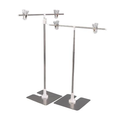 Poster Display Rack T-Shape Background Frame Advertising Clip Holder Video Shoot Props Photography Accessories Backdrop Stand