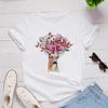 Graphic Cartoon Giraffe Streetwear Fashion Girls T-Shirts Harajuku Clothes Short Sleeve Summer Tees Casual Female O-Neck Tops