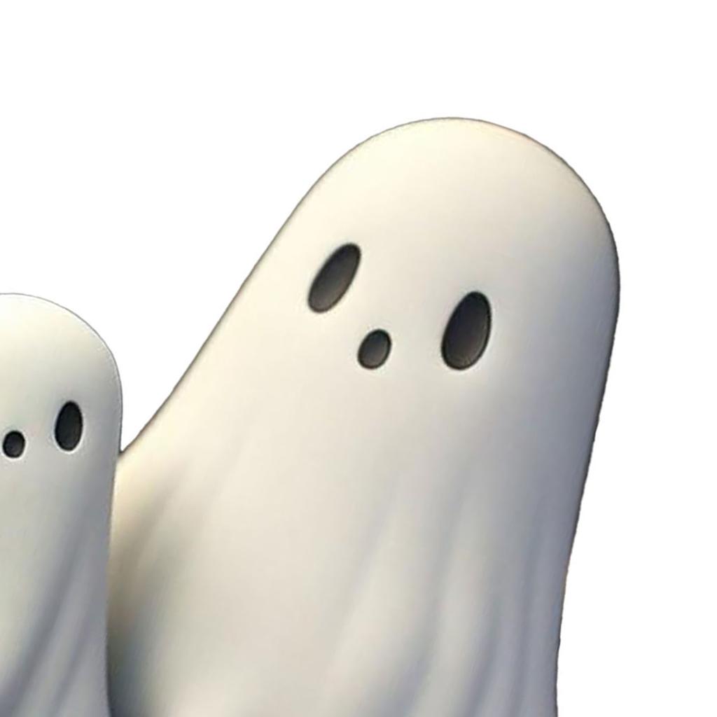 Cute Ghost Figurine Spooky Resin Statue All Hallows Day Porch Indoor Home Decoration