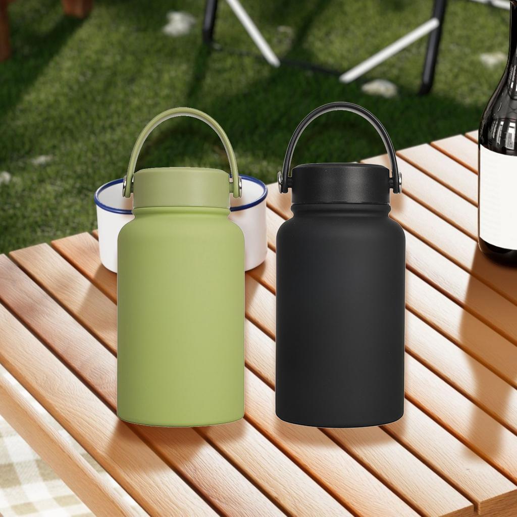Durable Nonrust Steel Water Bottle 650ml Vacuum Insulated Large Capacity Wide Mouthes For Active Livelihoods