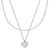 Eenie Beenie Girly Heart Two-line Necklace