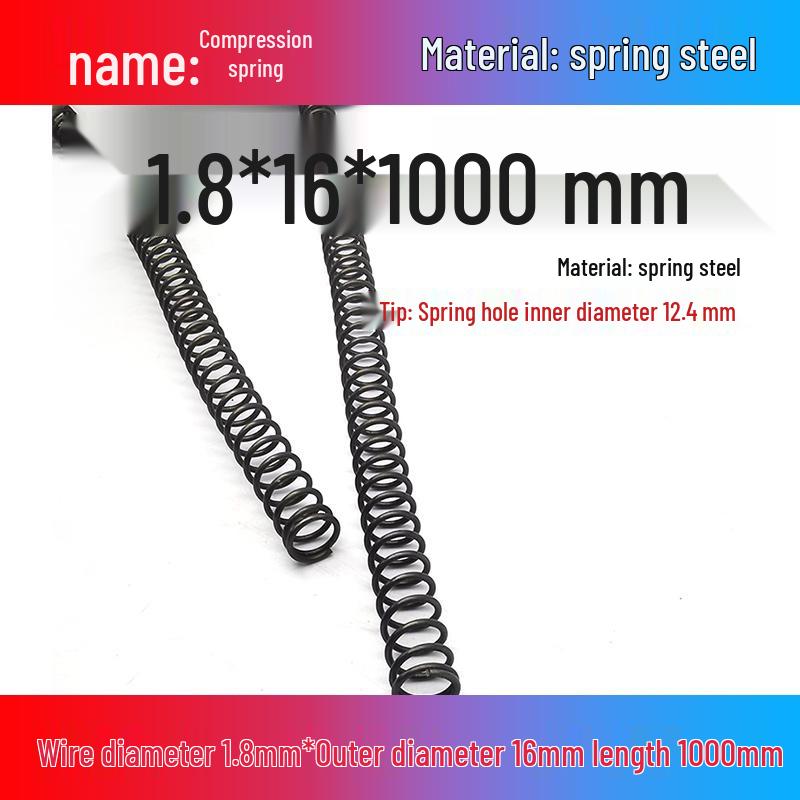 Spring Wire: 1m Long, Soft Pressure, Manganese Steel, 0.3-4.5mm Diameter, Yellow Compression Return.