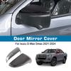Door Mirror Cover For Isuzu D-Max Dmax -2024 Car Sticker Rearview Side Mirror Cover Wing Cap Exterior Carbon Fiber