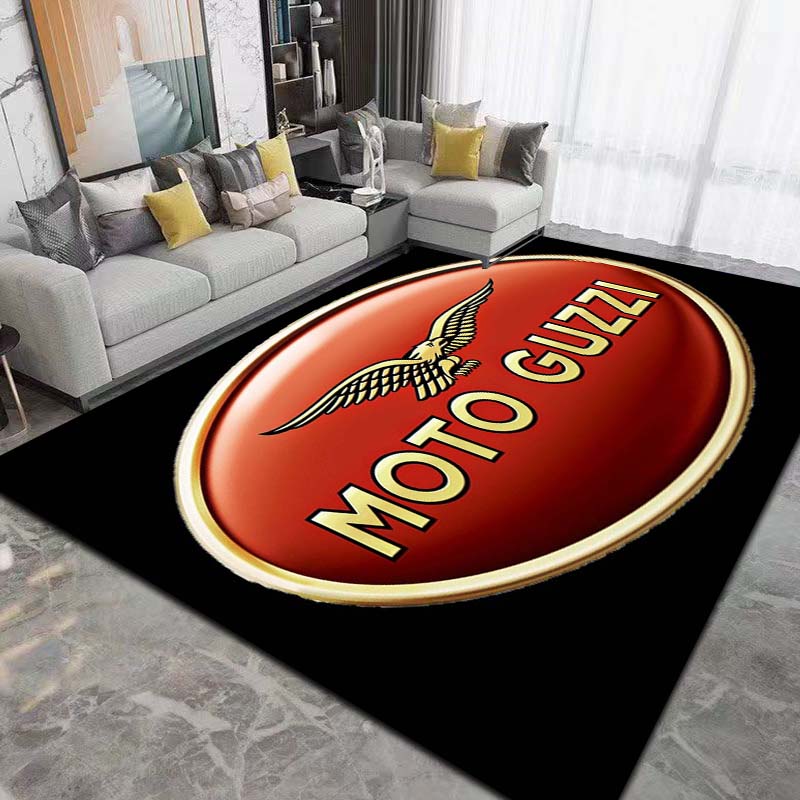 2026 Neuer Retro-Motorrad G-Guzzi Bedruckter Teppich Wohnzimmer Schlafzimmer Dekoration Couchtisch Tisch Rutschfester Eingangsteppich Geschenk