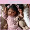 Silicone Doll With Fabric Body For Collectors And Reborn Enthusiasts