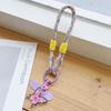 With Butterfly Pendant Cellphone Straps Hanging Cord Mobile Phone Lanyard Short Wrist Strap Charm Anti-lost Chain Women Keychain