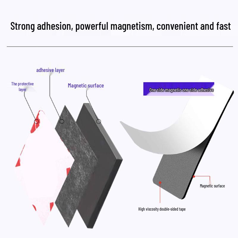 

Strong Isotropic Square Adhesive Rubber Magnet - DIY Magnetic Refrigerator Sticker Round Dia 15mm, Thickness 1mm