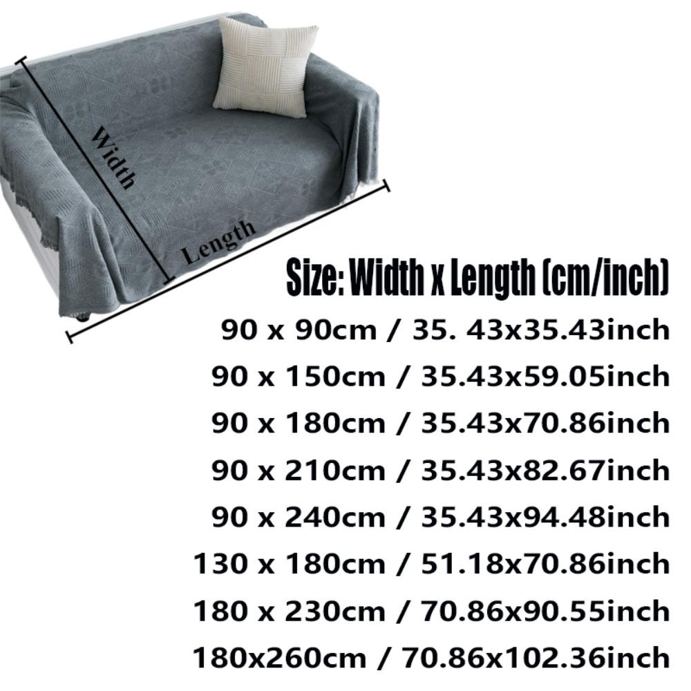 1PC Nordic Chenille Sofa Cover Tassels Washable Couch Blanket Sofa Towel for Living Room Home Outdoor Camping Picnic Funda