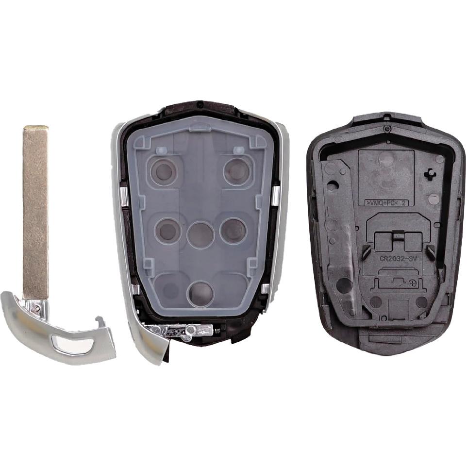 Key Fob Shell Case Replacement Fits for Cadillac Escalade ESV 2015 2016 2017 2018   Keyless Entry Remote Control 6 Button Pad Cover