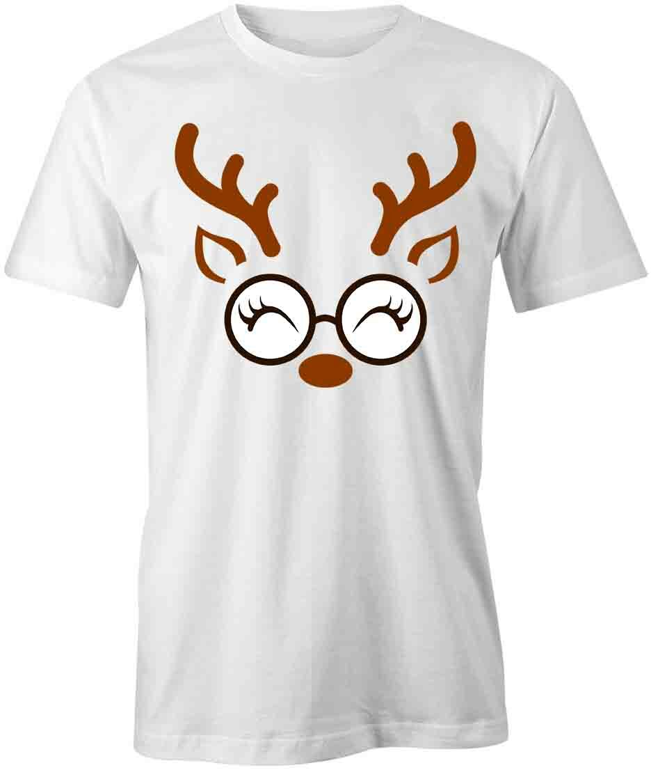 REINDEER TShirt Tee Short-Sleeved Cotton CHRISTMAS CLOTHING S1WSA595 M