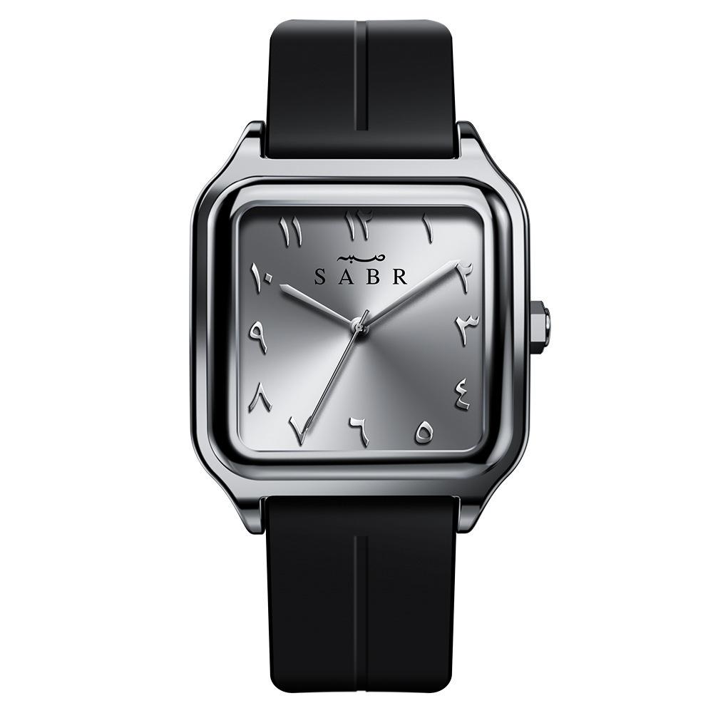 Fashion Square Watch for Men Women, Versatile Casual Arabic Dial Waterproof Quartz Wristwatch