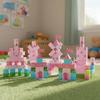 Non-Toxic Children Magnetic Building Set 100Pcs Free Build Pink Castle 3D Diy Creative Ornament Stem Educational Gift Holiday Present Box