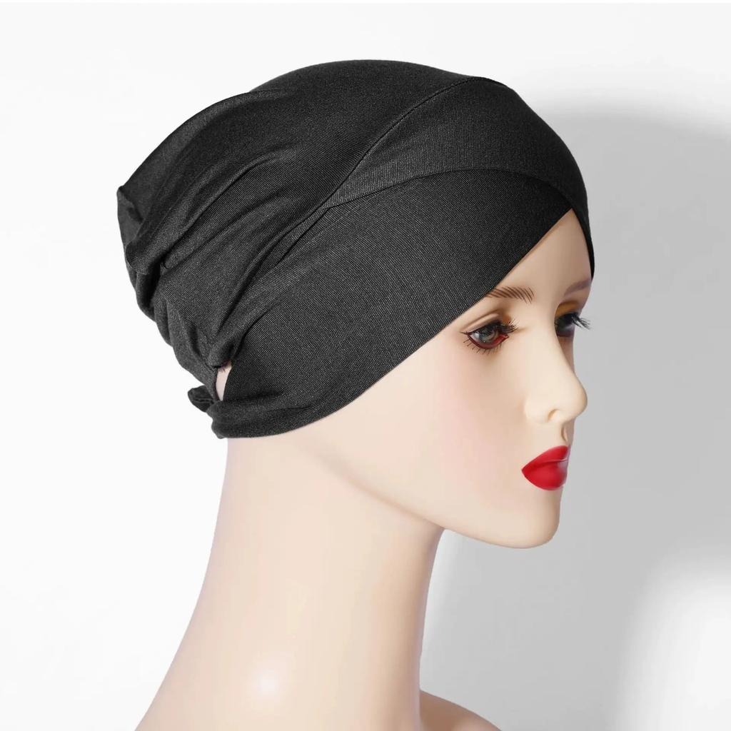 Muslim Inner Cap Hijab For Women Solid Underscarf Hijab Undercap Scarf Turban Hat Islamic Muslim Hijabs Ready To Wear Headcover