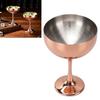 Shatterproof Martini Glass Plated Copper Wine Goblet Stainless Steel Cocktail Glass  Parties