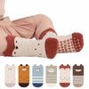 Warm Non-Slip Dots Socks Cute Cartoon Thick Newborn Socks Midtube Cotton Sports Sock Boys Girls