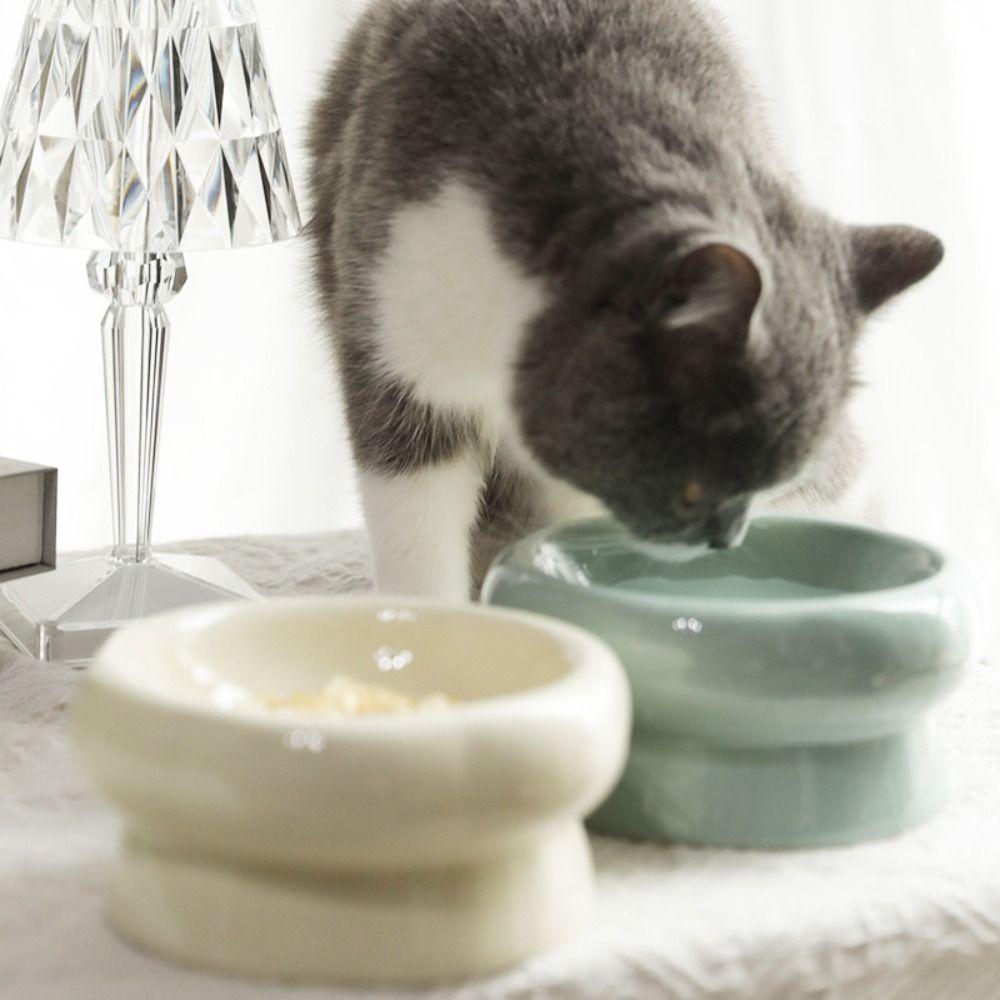 Ceramic Cat Bowl Pet Feeding Dish Pet Drinking Water Bowl Generic Cat Food Pot  Home