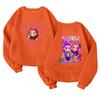 Children's Fashionable Lightweight Long-sleeved Round Neck Pullover With Pockets Printed Pullover