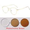 Classic Round Women's Metal Frame Optical Eyeglasses Anti Blue Light Computer Oval Eyeglasses Diopter 0 -1.0 -2.0 To -6.0