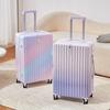 Women's 20" Carry-On Suitcase, Gradient Color, Japanese & Korean Style, 26" Trolley with Combination Lock for Travel