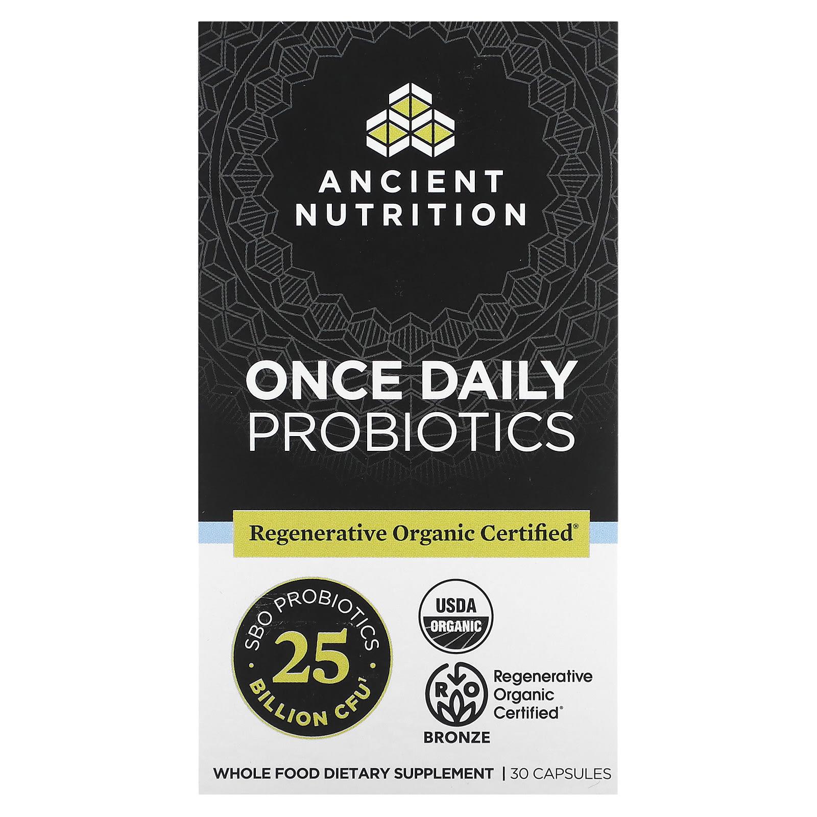 

Probiotic once a day, 25 billion cfu, 30 capsules