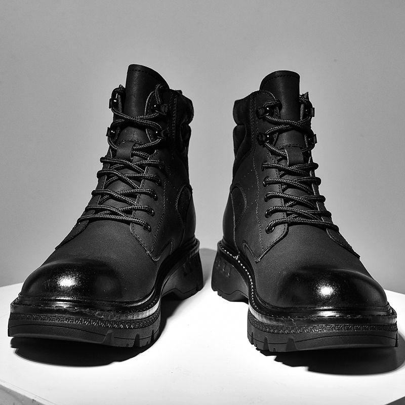 Взрывные кожаные ботинки Martin в стиле ретро — фото 5