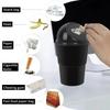 Round Car Trash Can with Lid, Car Garbage Box Car Door Trash Can Fashionable and Creative Water Cup Holder, Storage Bucket Amagi