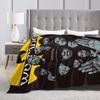Wu T-TANG Clans Flannel Blanket Hip Hop Music Warm Soft Throw Blanket for Home Decor Travel Office Bedspread Sofa Bed Cover