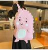 Lovely Girl's Nylon Backpack With Fun Dinosaur Design Spacious And Wear-resistant Fashionable School Bag