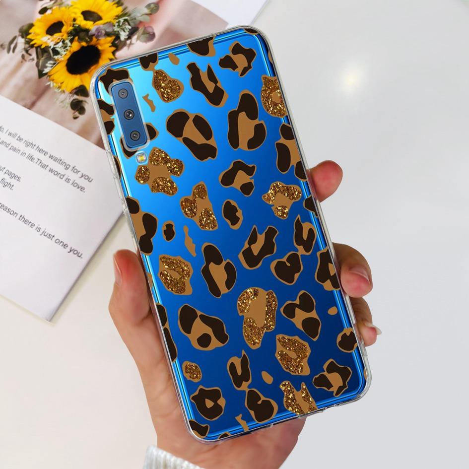 Silicone Cover For Samsung Galaxy A7 2018 Case A750 A750F Case Clear TPU Fashion Phone Case For Samsung A 7 2018 SM-A750F Fundas