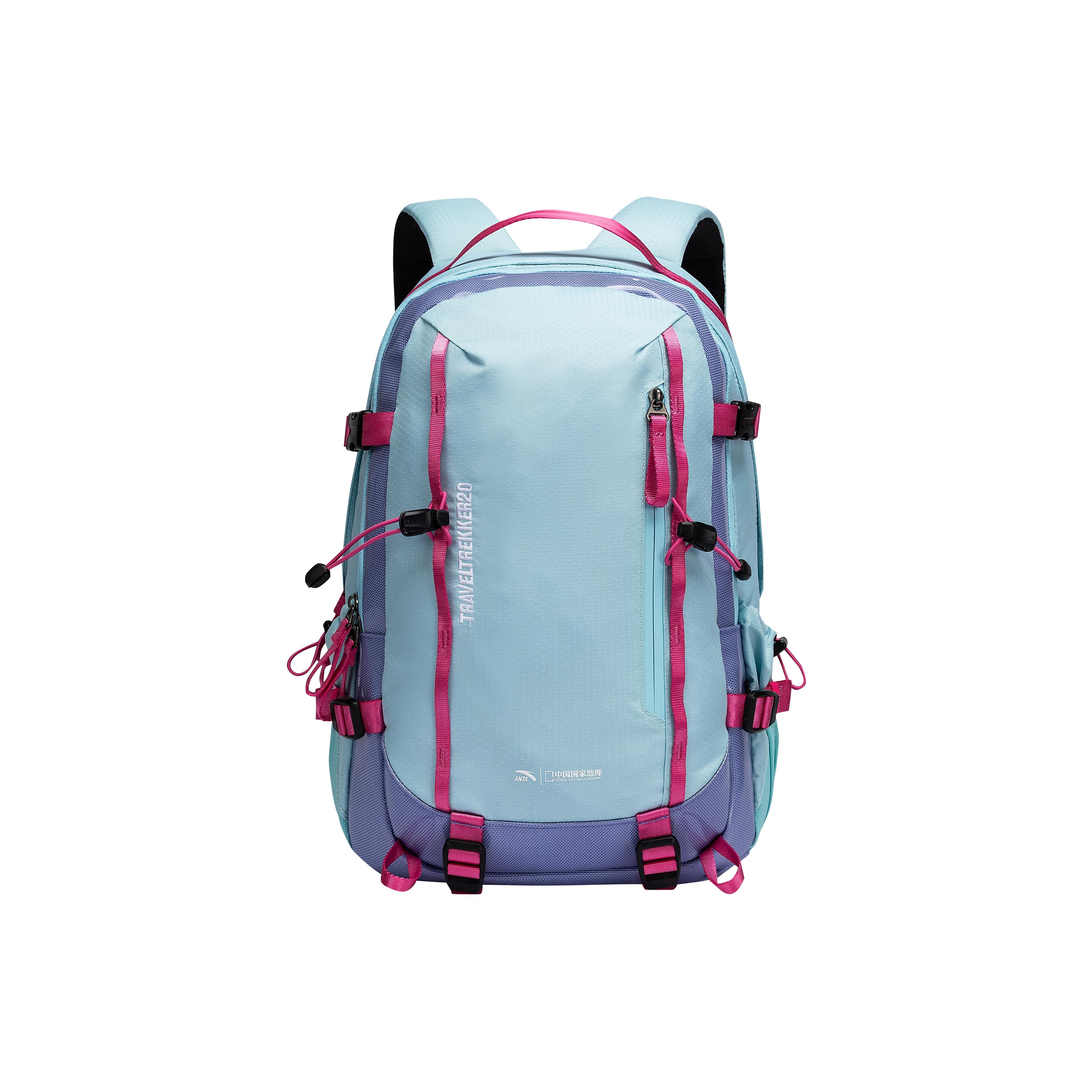 

Anta Baichuan TT20 Travel Portable Practical Water-Resistant Fabric Backpack Unisex Backpack Ice-Blue 192546163D-1 Ice Blue