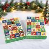Christmas Advent Calendar 5Pcs 24-Day Box, Blank Gift Box with Adult Holiday Pull-Tab Windows, Countdown Surprise Toy Container, Party Favor