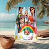 Custom Name Ultra-Soft Beach Towel with Cocomelon Theme,Ideal for Pool - Camping, Diving - Perfect Travel Essential, Vibrant Beach Towel.