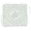 Square Openwork Basket Napkin - with Ribbons for Tying D3087