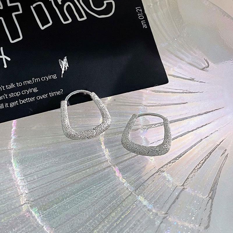 Simple and Versatile Personalized Geometric Earrings Light Luxury High-end Niche Design