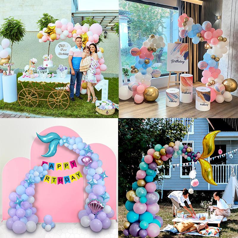 Flexible Balloon Arch Kit with Aluminum-Plastic Tubes for Birthday Decorations
