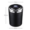 Car Cigarette Ashtray Cup With Lid With LED Light Portable Detachable Vehicle Ashtray For Volkswagen CC R-Line GTI T5 Golf T-ROC