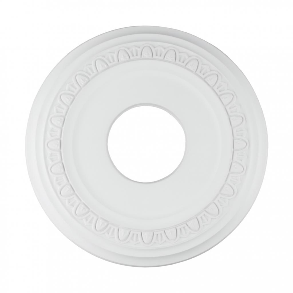 Sophisticated White PU Decorative Ceiling Medallion for Interior Design
