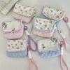 Floral Cott Women's Small Storage Bags for Camera Portable Travel Ladies Cosmetic Bag Lightweight Simple Pouch Purse Handbags