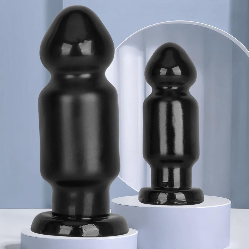 9.5cm Extra Large Black Anal Plug - Giant Stretching Dildo for Fisting, Male Anal Training and Relaxation