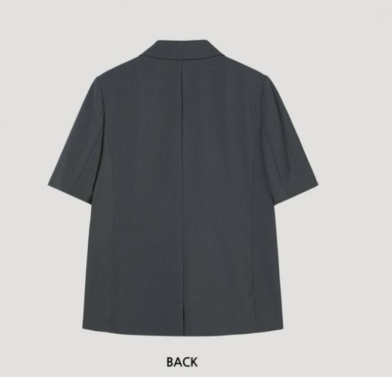 [shs Miss] One Button Short Sleeve Set Up Jacket Swsjkp22020 Ch