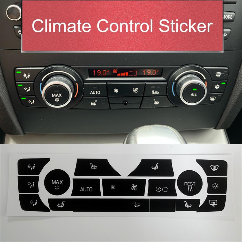 For 06-11 BMW 325i 328i 335i E90 E91 E92 AC Control Button Repair Decal Stickers