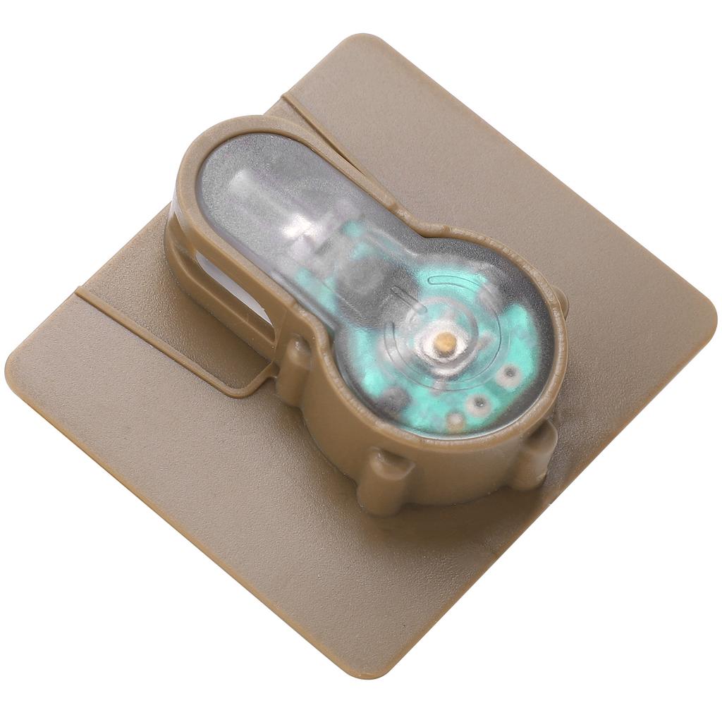 Signal Light Molle Waterproof Military Hunting Vest Helmet Safety Light with Hook and LoopMud Color Bottom Blue Light
